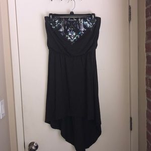 Strapless high low dress